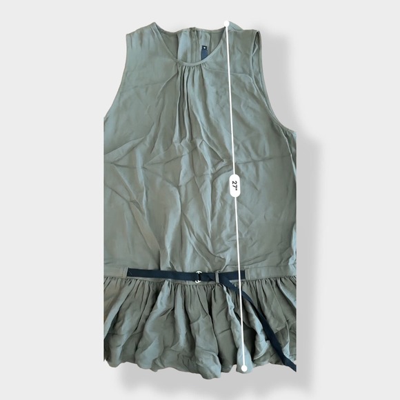 L.A.M.B. 100% Silk Tunic in Olive Green Size 0 - Picture 3 of 8